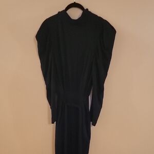 Elegant Black Long Sleeve Dress